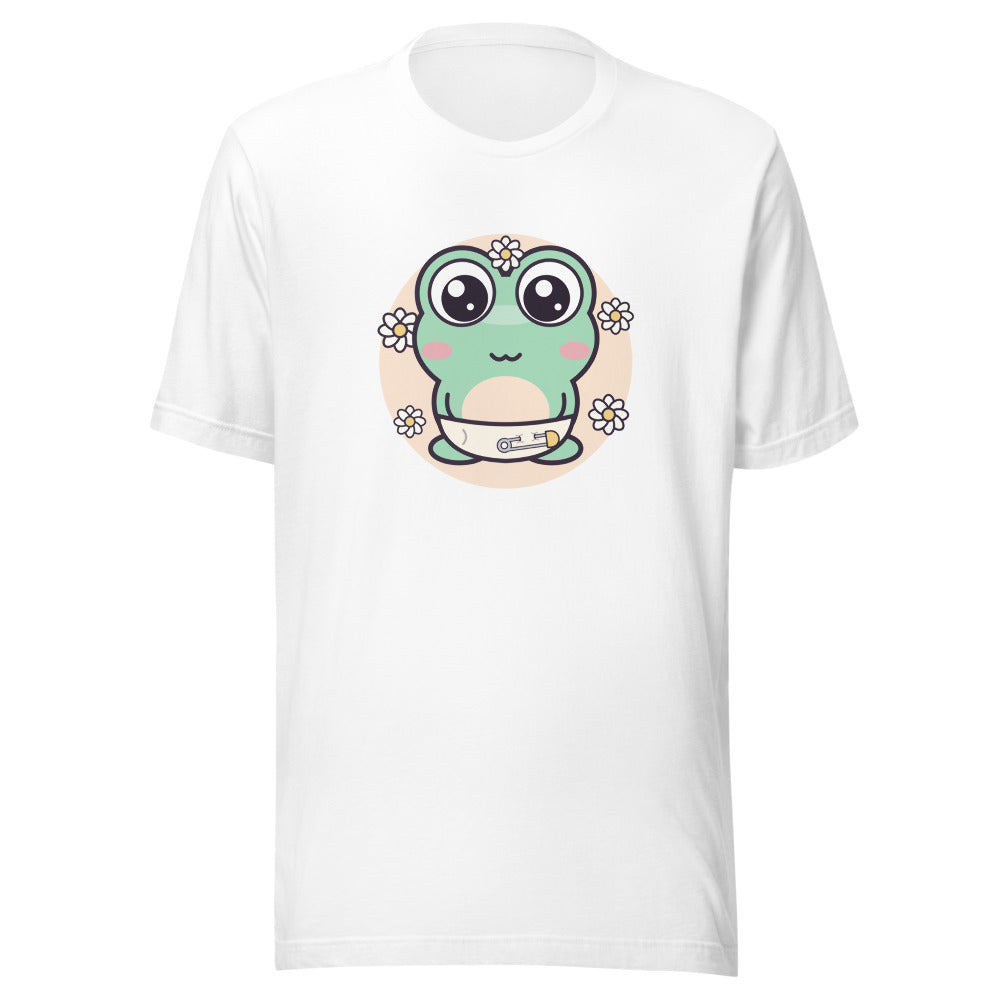 Petal Peep Tee in White